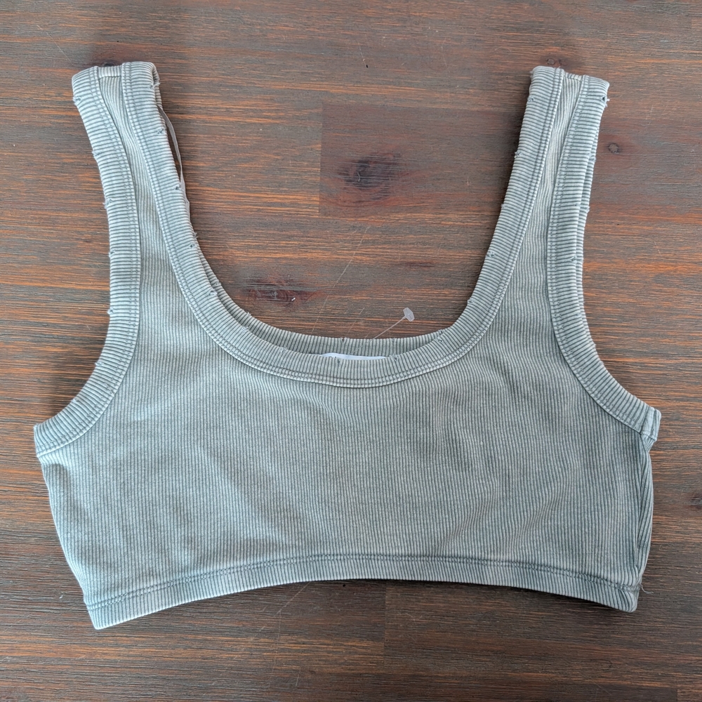 Zara Ribbed Crop Tank